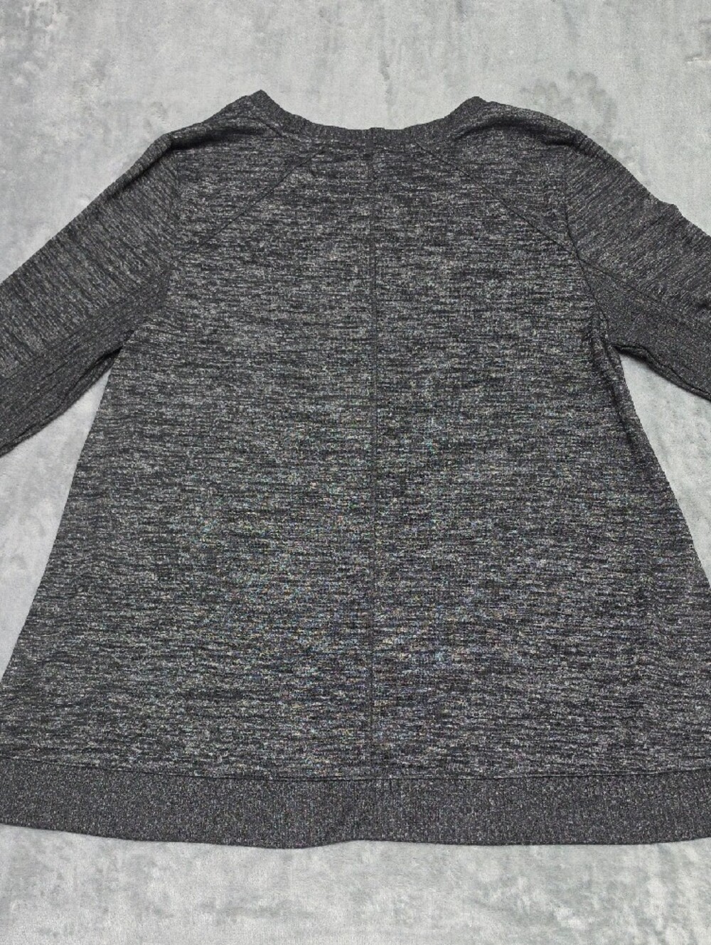 Zenergy by Chico's Womens L Charcoal Gray Lightweight Knit Crewneck Sweater - Picture 7 of 8